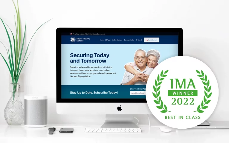 social security administration blog site wins IMA for best in class